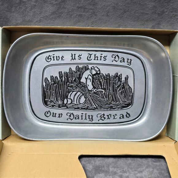 Wilton Armetale Our Daily Bread Cook Chill Grill & Serve Ware Dish Tray Plate - Picture 2 of 9